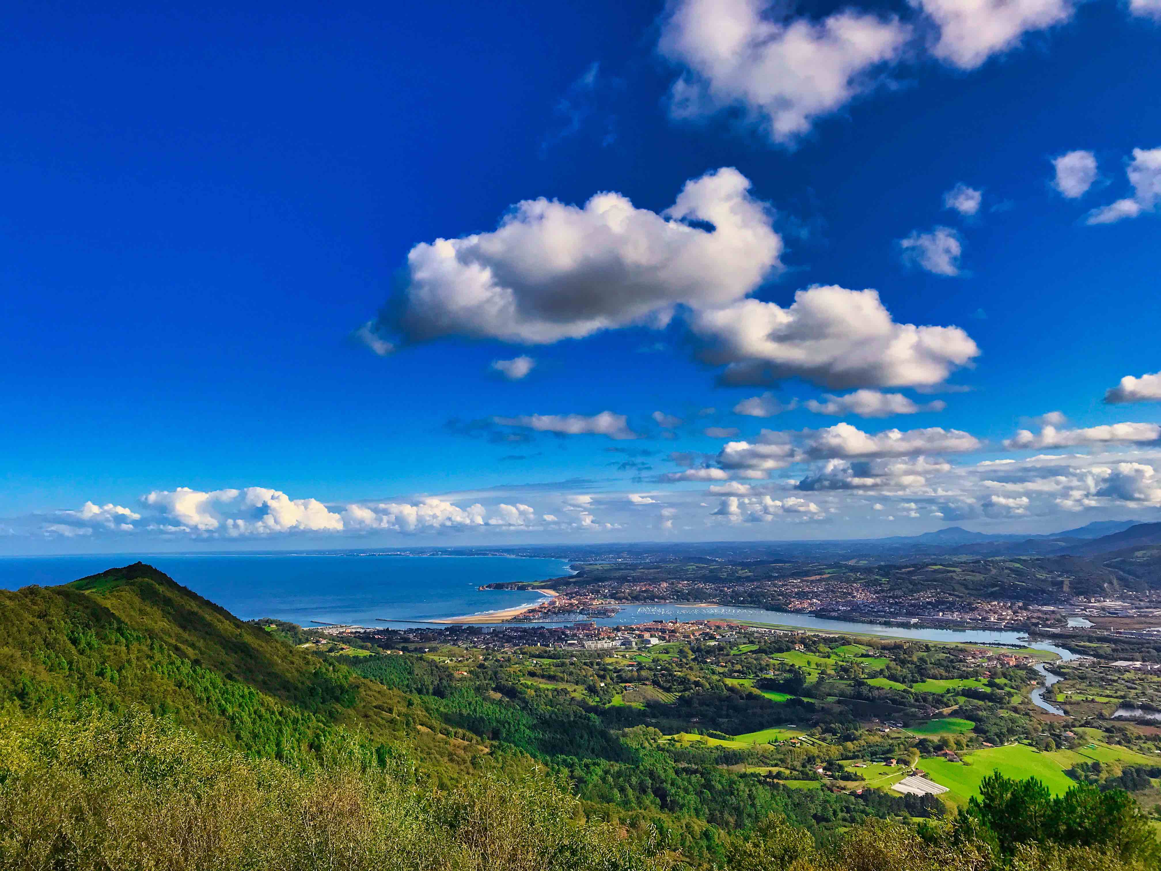 French Basque Country border  views from jaizkibel Hondarribia