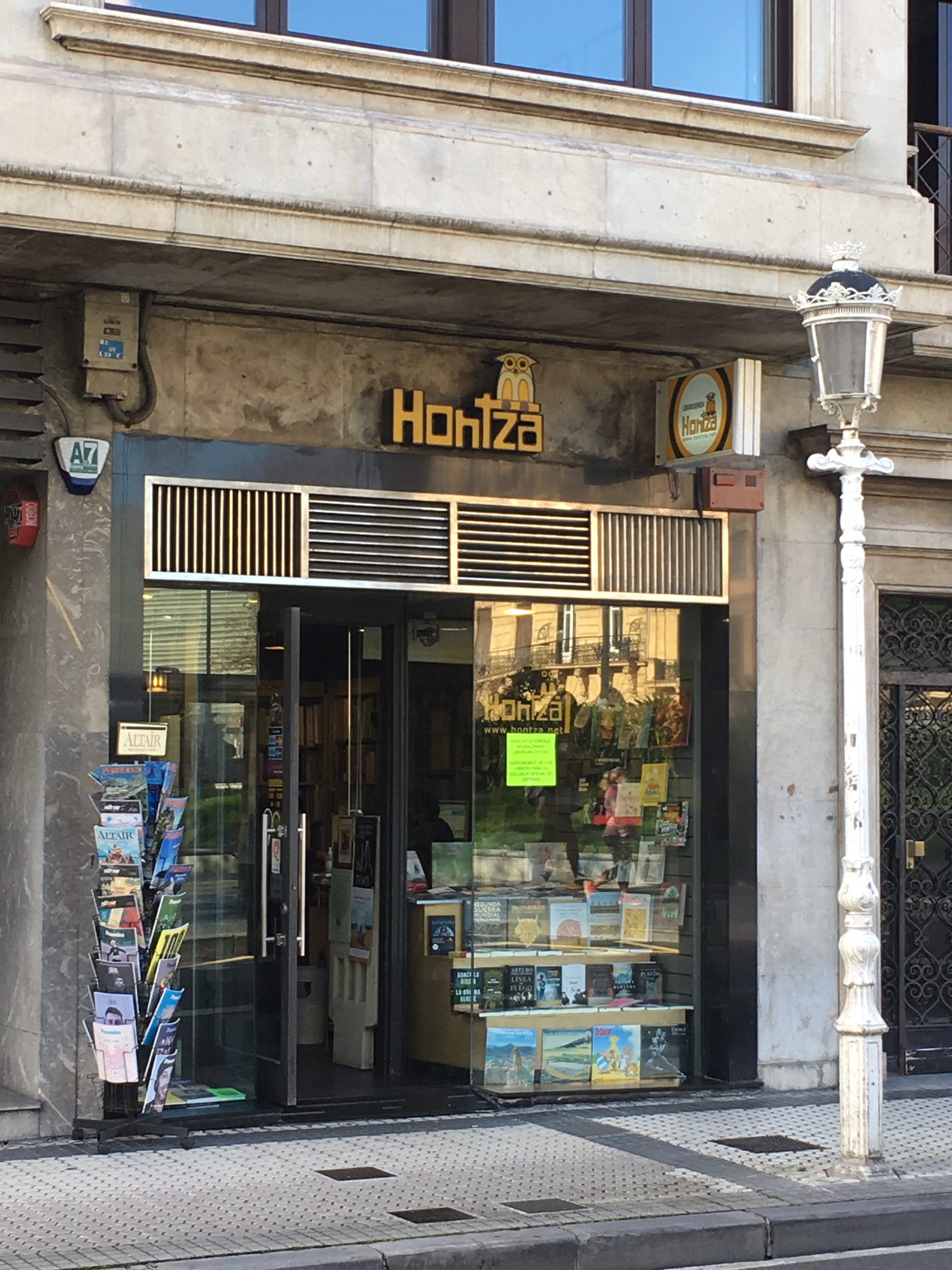 Hontza bookstore in San Sebastian