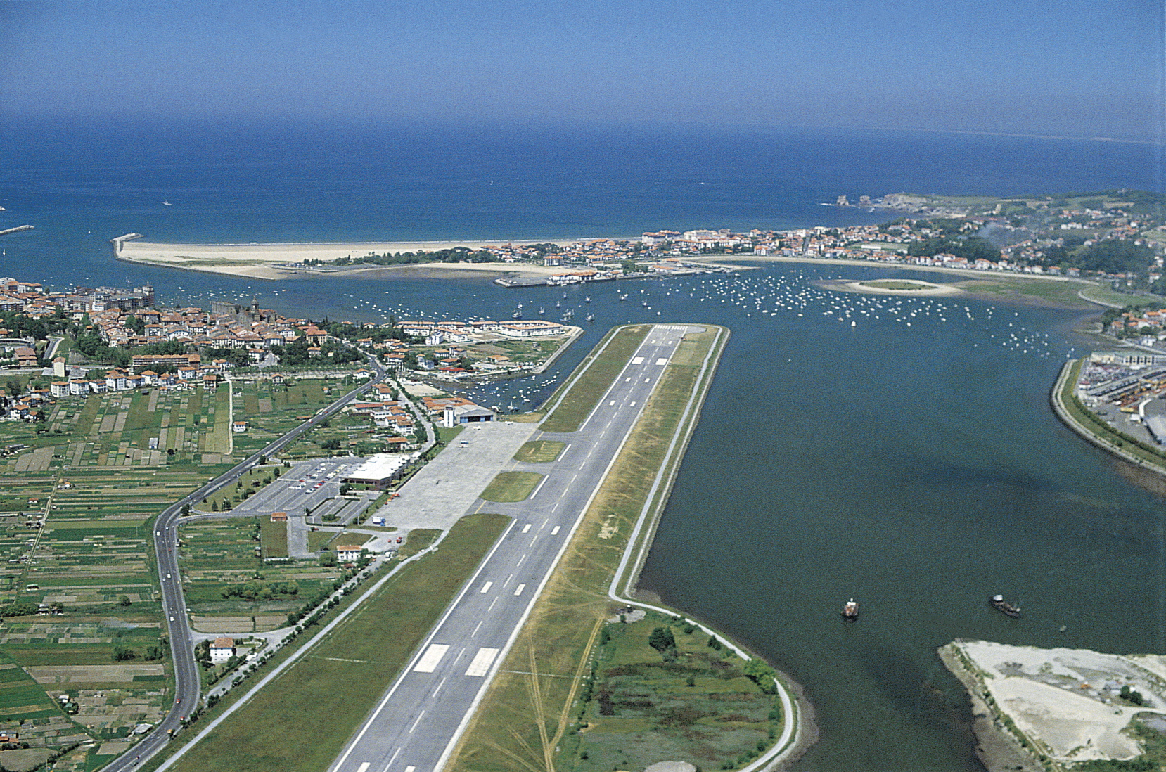 San Sebastian Airport from the air