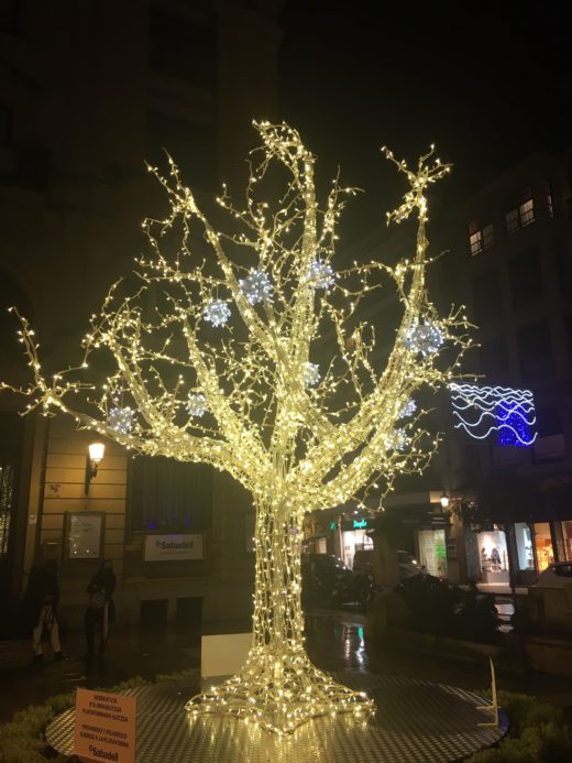 Christmas tree in San Sebastian