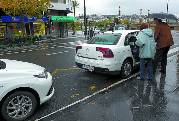 Taxi Stand in San Sebastian