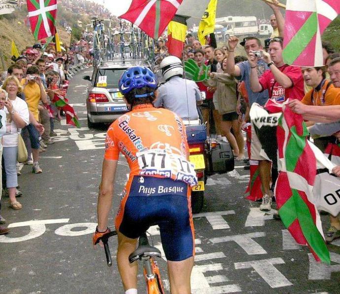 Basque fans at the Tour de France