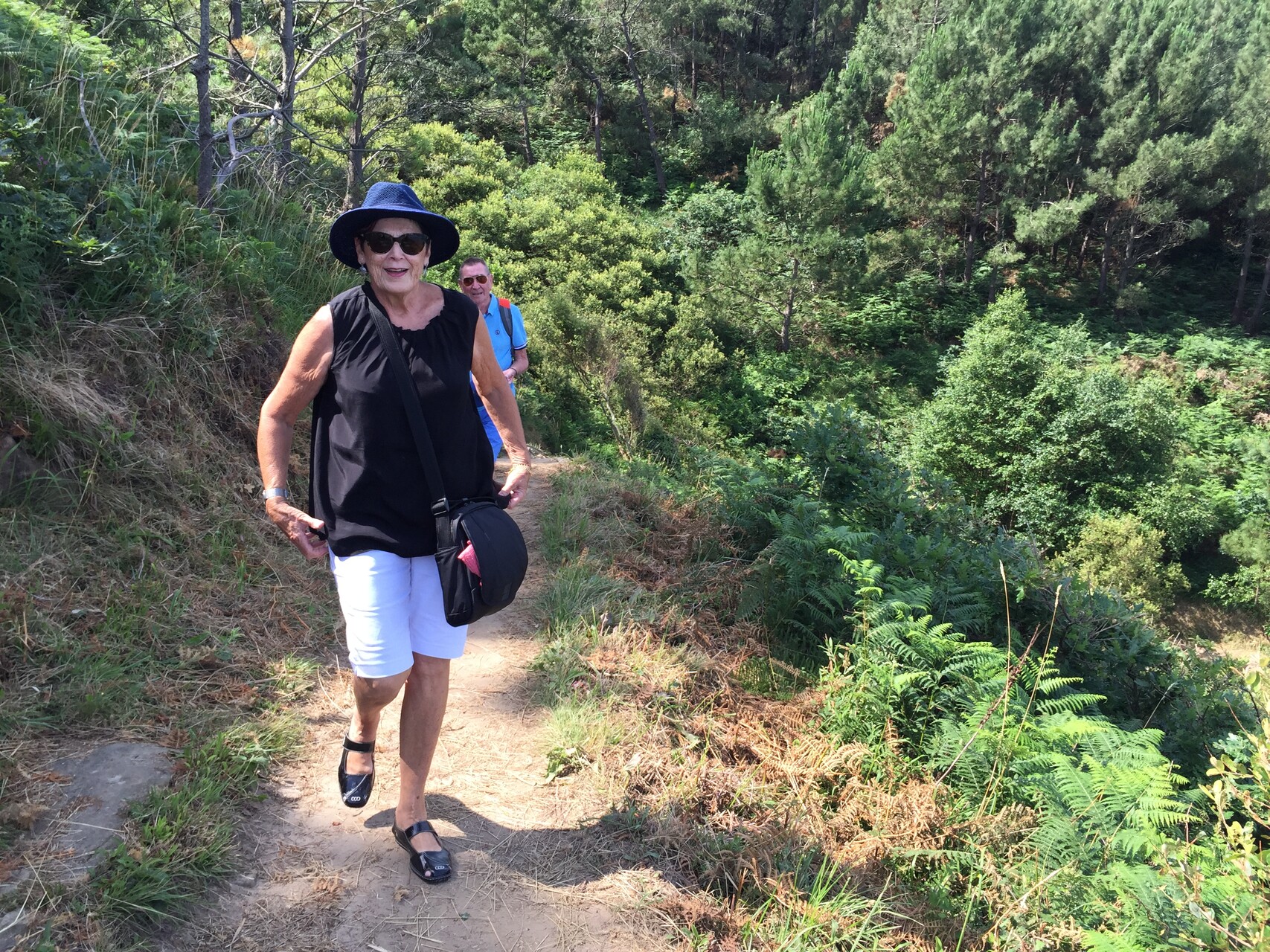 Why people re so healthy in San Sebastian.Hiking in the mountains
