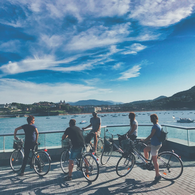 La Concha bay by bike. Top reason to visit the Basque Country.