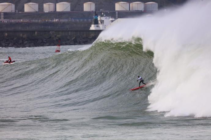 Top surf spot Punta Galea near Bilbao